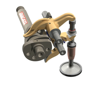 Animated Ducati desmo valve system